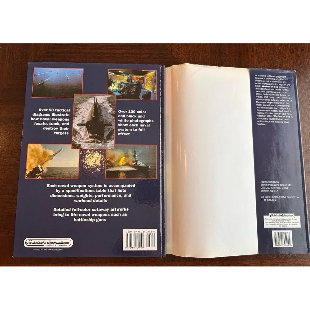 Warfare at Sea Peter Darman HC DJ 1998 MBI Motorbooks Naval Weapons Warships